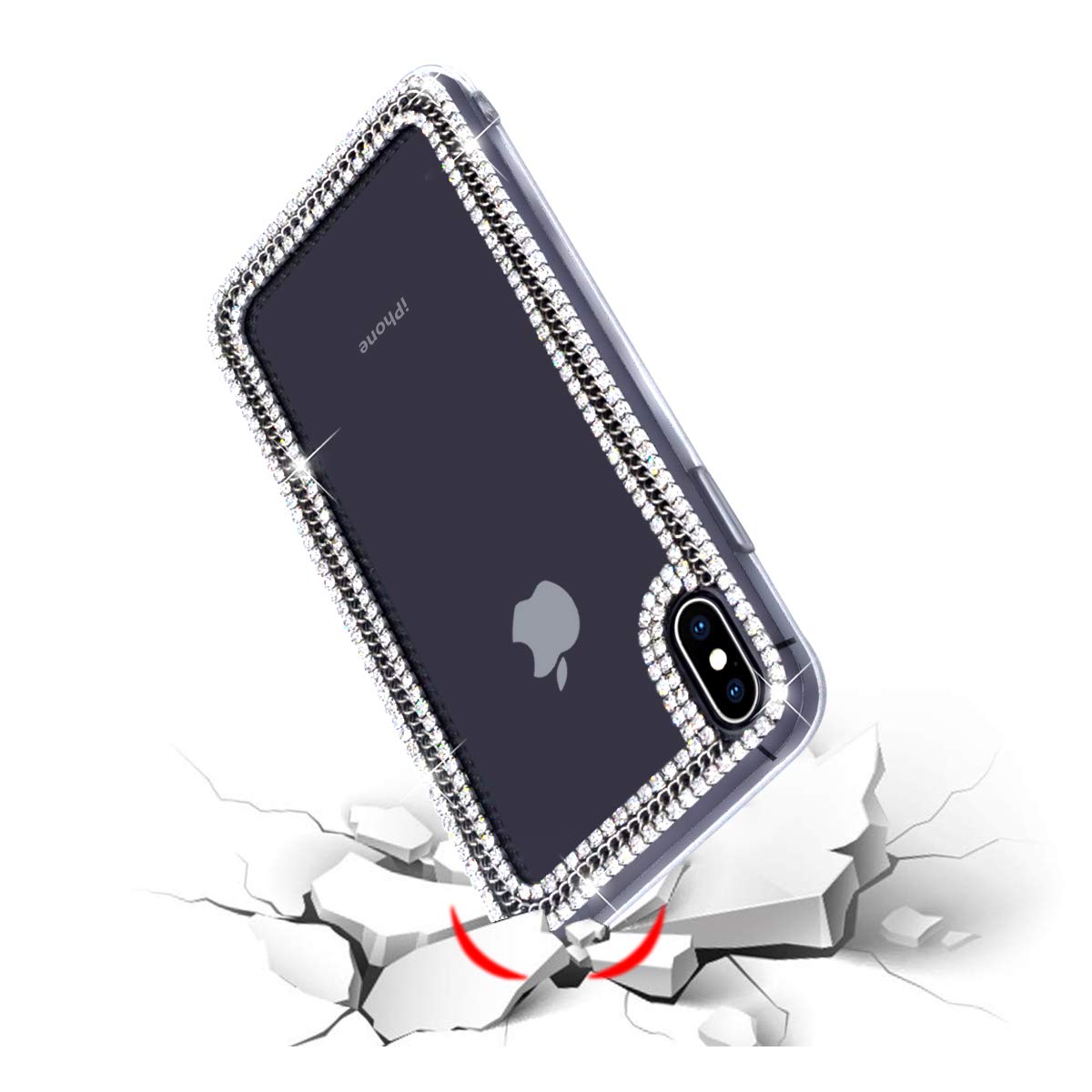 Amazon.com: Jesiya for iPhone XR Case 3D Glitter Sparkle Bling